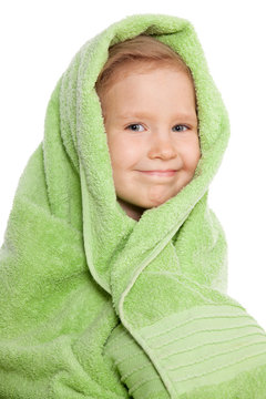 Child In Bath Towel