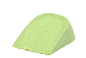 Green cheese.