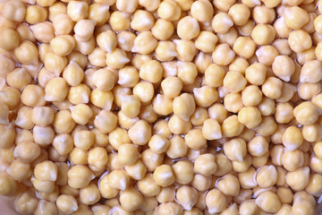 background of chick peas