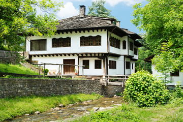 Fototapeta na wymiar Typical Bulgarian architecture from the period of Ottoman empiri