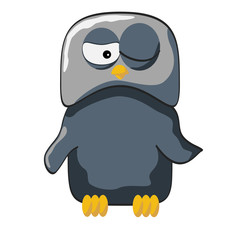 cartoon owl watching