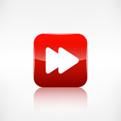 Forward or skip icon. Media player.