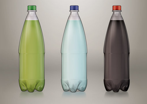 1 L transparent plastic bottle for new design