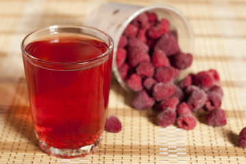 Drink from the raspberries.