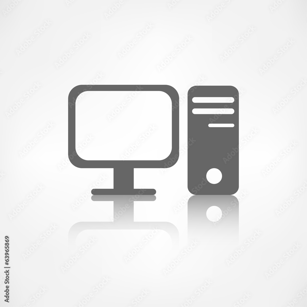 Poster computer web icon