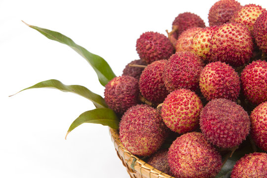 Lychees fruit of THAILAND.
