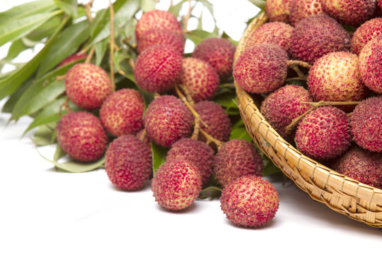 Lychees fruit of THAILAND.