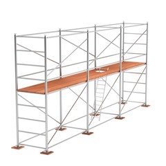 realistic 3d render of scaffolding