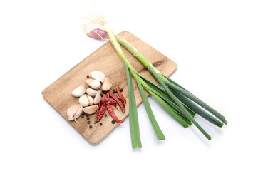 Fresh vegetables on the board