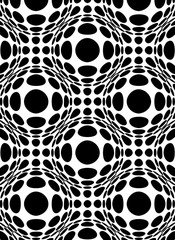 Circles background with refraction sphere effect