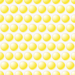 Yellow Bubbly design background. Vector interior pattern