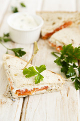 Salmon sandwich