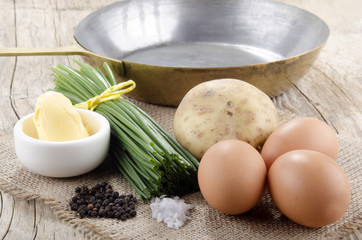 ingredients to make an irish omelette