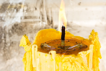 yellow candle