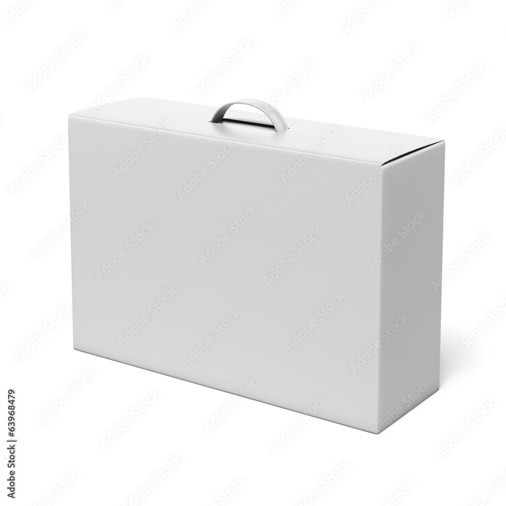Poster white box with handle