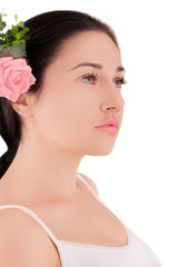 Naklejka premium Beautiful Girl with Perfect Skin
