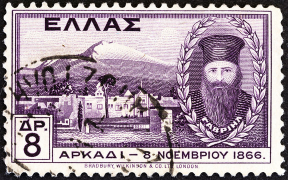 Abbot Gabriel and Arkadi monastery (Greece 1930)