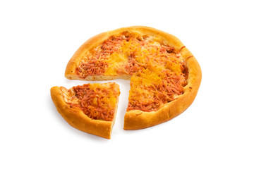 Pizza isolated on white background