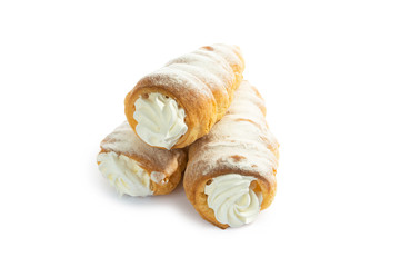 Choux pastry with cream