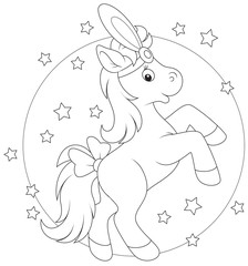 Circus horse dancing