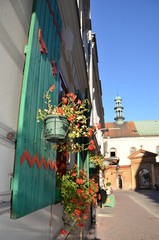 Naklejka premium Charme pittoresque de Cracovie, maison, habitation