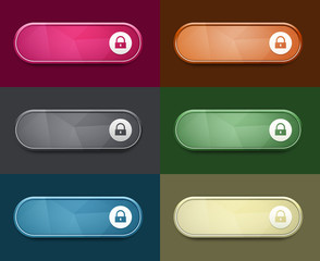 the access oval button set