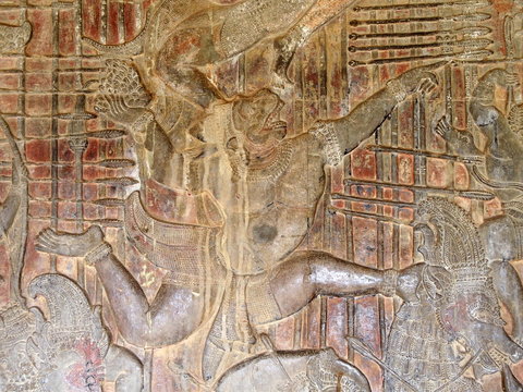 Hanuman, Hundu monkey god at Angkor Wat