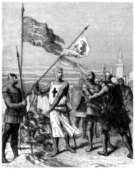 Fototapeta premium Crusaders - King Richard Lionheart - 12th century