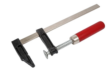 C clamps on white