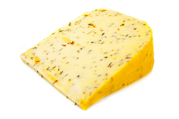 Naklejka premium Italian spiced cheese
