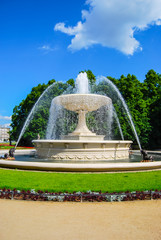 Saxon garden in Warsaw, Poland