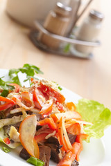 salad with meat