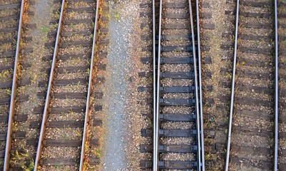 Railroad tracks overview