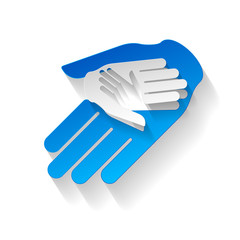 Obraz premium Paper hands