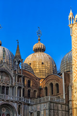 Fototapeta na wymiar Detail of a Basilica in Venice