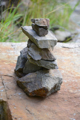 Steinmännchen in den Alpen