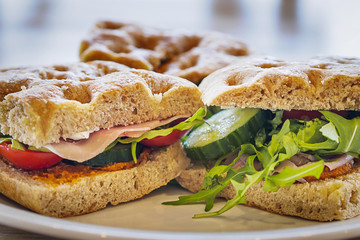 Foccacia sandwich