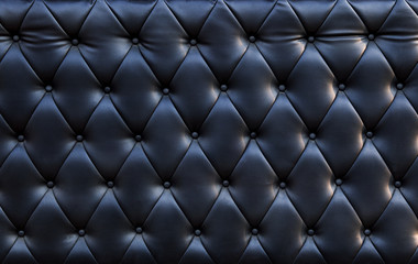 close up of blackish luxury sofa leather texture use as textured