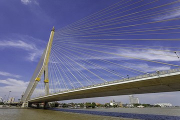 Obraz premium Cable bridge in Thailand