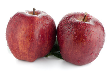 Ripe red apples