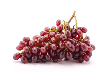 red grape isolated on white