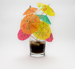umbrella and cocktail