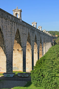 Famous Aqueduct In Lisbon (Portugal)