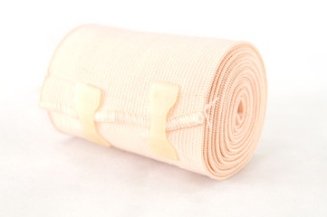 Elastic bandage isolated on whtie background