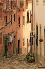 Fototapeta na wymiar Small street of Lisbon 