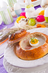 Sour rye soup