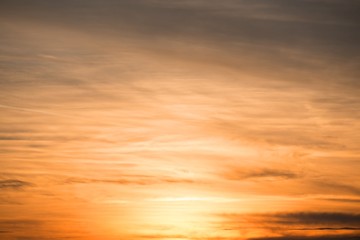 Obraz na płótnie Canvas Dramatic sky with beautiful sunset