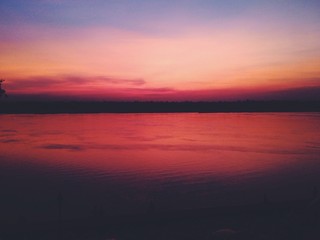 Fototapeta na wymiar Sunset in Cambodia