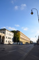 ludwigstrasse et église Saint-louis, Munich