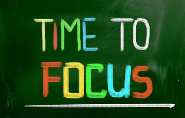 Obraz premium Time To Focus Concept